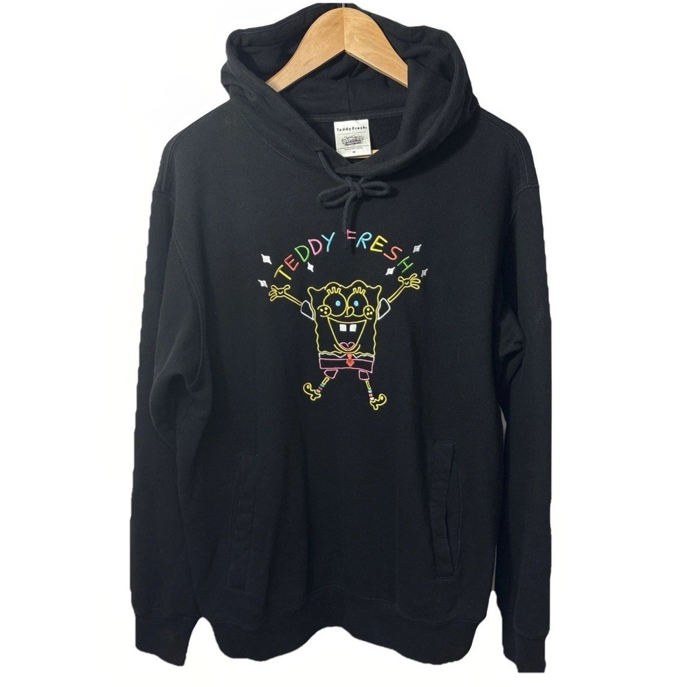 Teddy Fresh SpongeBob SquarePants Hoodie‎ Sz M 2020 Black